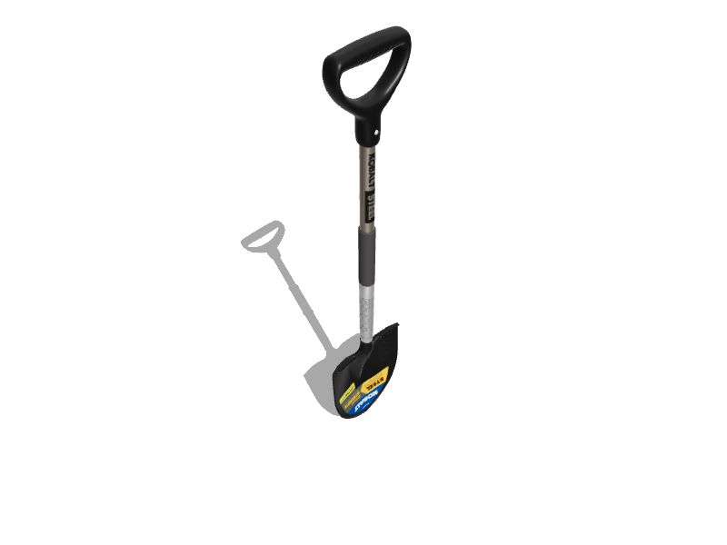 Black+ Decker Mini D-Handle Shovel. Tempered Steel Head.