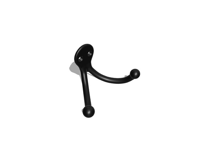 Coat Hook & Eyes - 1/2 - 25 Sets/Pack - Black