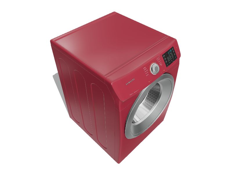 Samsung 7.5cu ft Stackable Steam Cycle Smart Electric Dryer (Merlot) at