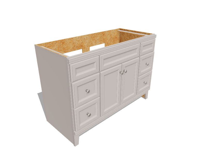 Diamond NOW Calhoun 48in Cloud Gray Bathroom Vanity Base