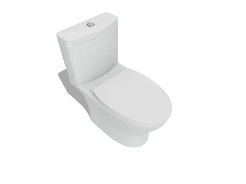 TOTO Aquia IV Cotton White Dual Flush Elongated Standard Height 2