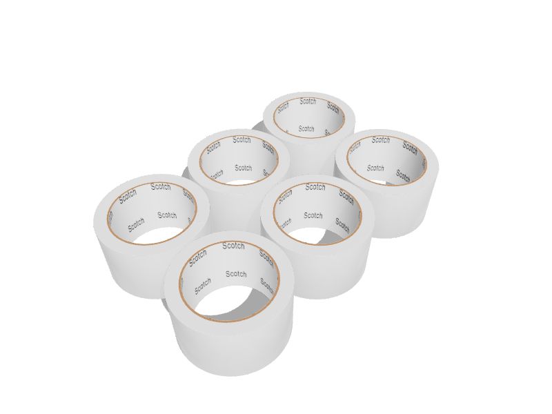  PACRON Clear Packing Tape - 6 Rolls of Shipping Tape - 1.88”  by 110 Yard of Clear Tape - Rolls Designed for Moving Supplies - Shipping  and Mailing Tape Refills for Dispenser - 1.7 Mil : Office Products