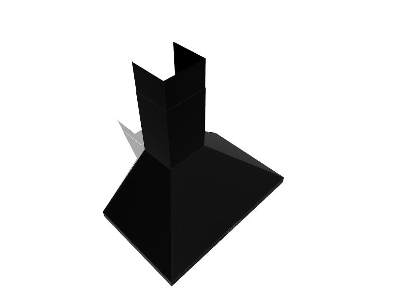 GE 30in Convertible Black Slate WallMounted Range Hood in the Wall