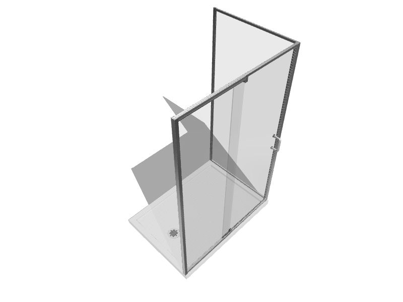 Dracelo 13.44 in. W x 8.9 in. D x 6.03 in. H Clear Corner