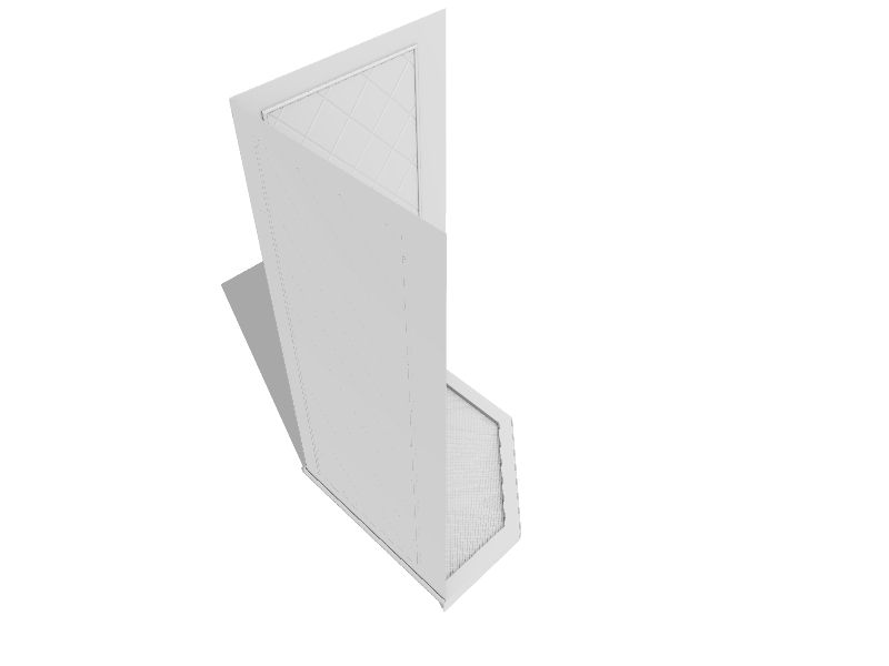 DreamLine DL-6044C-01 36 in. x 36 in. x 76 3/4 in. H Slimline Neo-Angle Shower Base and QWALL-4 Acrylic Backwall Kit White