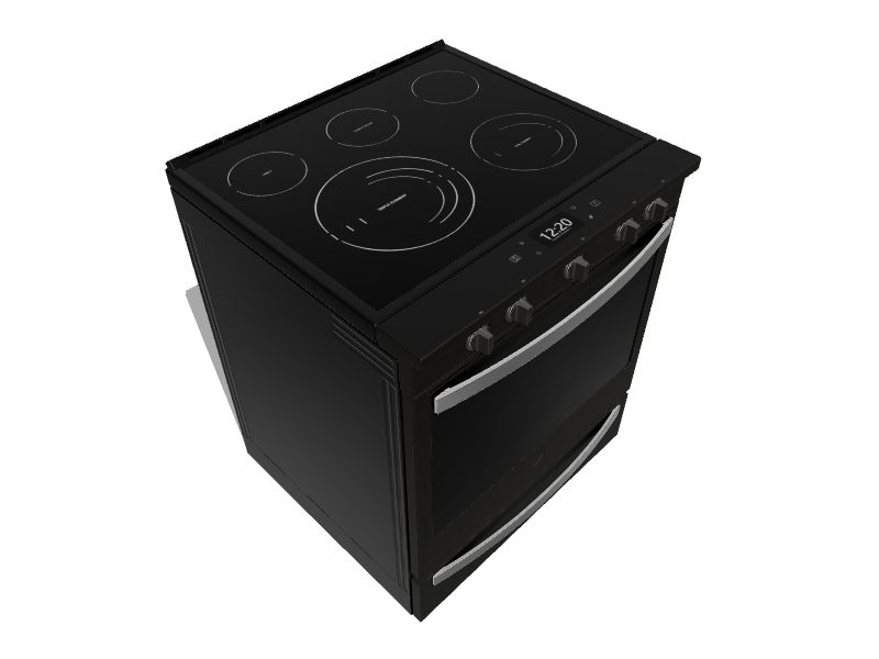 Whirlpool Smart 30in Smooth Surface 5 Elements 6.4cu ft SelfCleaning