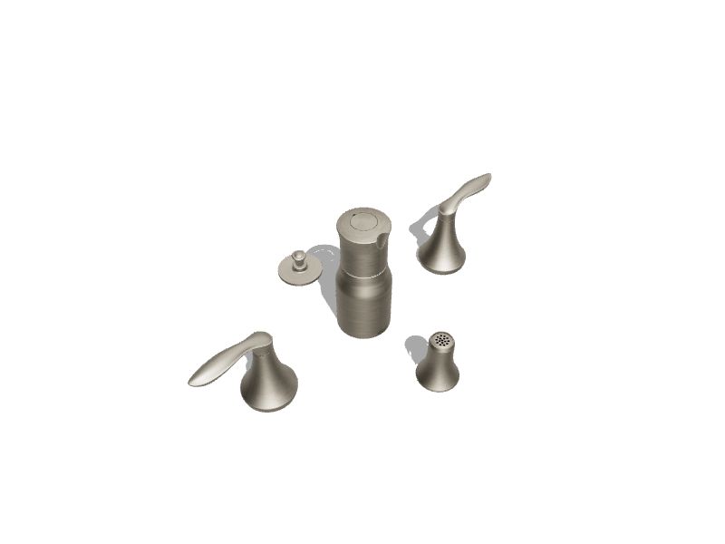 Moen Eva Brushed Nickel Vertical Spray Bidet Faucet at