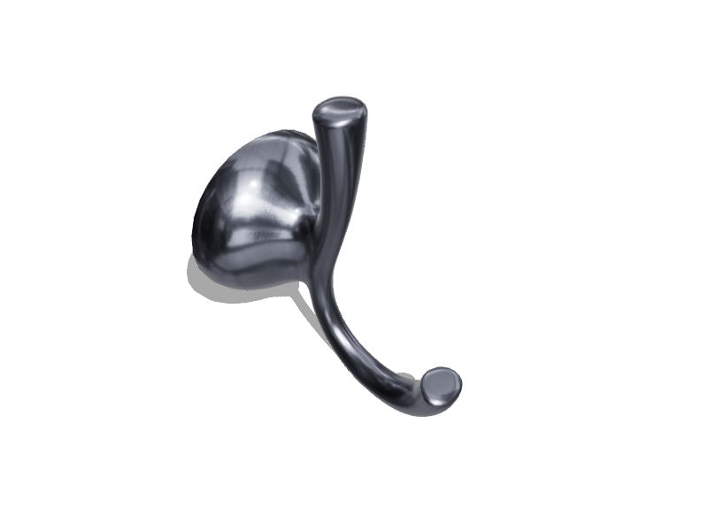 Delta Foundations Double Towel Hook Bath Hardware Accessory in