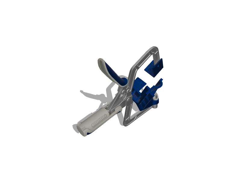 Kreg Steel Corner Clamp with 350 lbs. Clamping Force, 3-in Throat Depth,  1-in Maximum Jaw Opening, Silver Finish in the Clamps department at