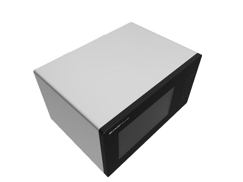 Sharp® Carousel® 1.1 Cu. Ft. Black Countertop Microwave Oven