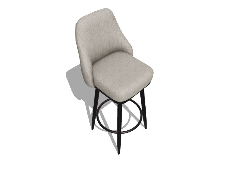 Gunmetal adjustable upholstered cheap swivel bar stool