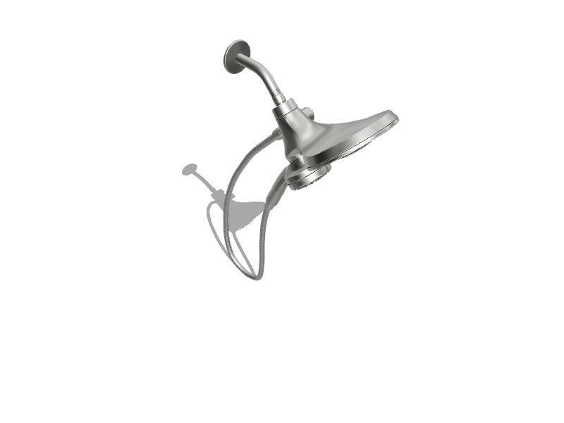 Moen Engage Chrome 6.5in Round Handheld Rain Shower Head 2.5GPM (9.5LPM) in the