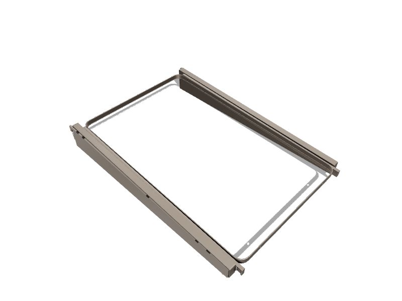 Knape & Vogt Closet Culture 23.75in x 2.88in x 16.63in Champagne