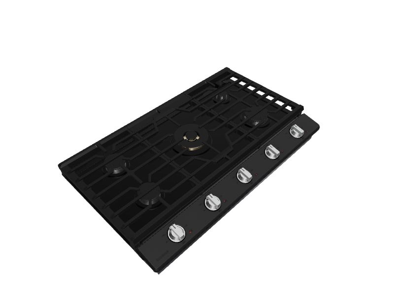 Samsung 36 Built-In Gas Cooktop with WiFi and Dual Power Brass