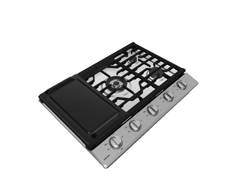 Samsung 30in 5 Burners Stainless Steel Gas Cooktop in the Gas Cooktops