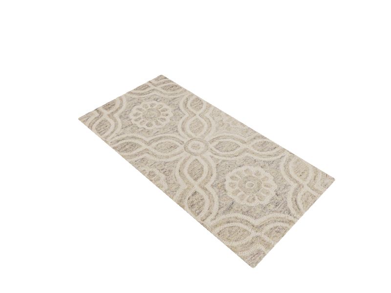 allen + roth Candler 2 x 4 Wool Multicolor/Normal Indoor Damask Throw
