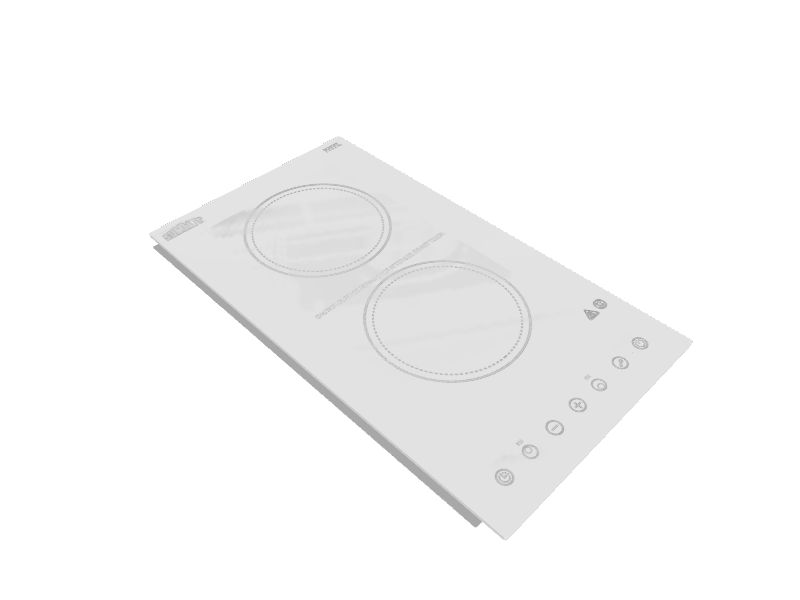 Summit Appliance 12in 2 Elements Smooth Surface (Radiant) White