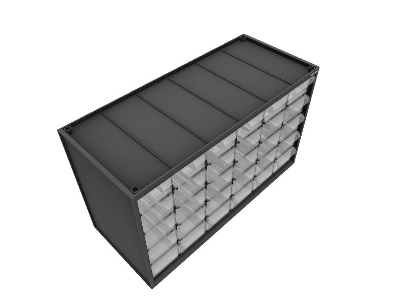 Fleming Supply 30-Compartment Plastic Small Parts Organizer