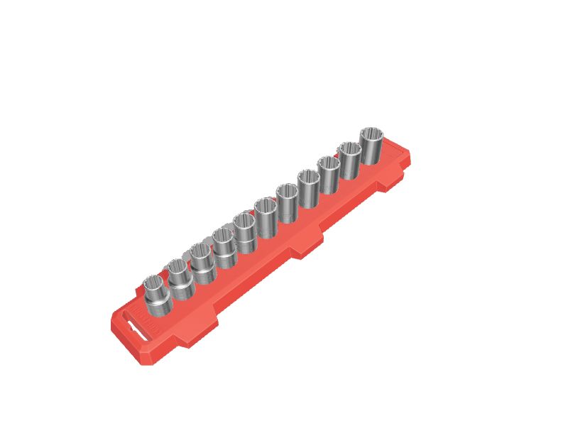 CRAFTSMAN 11 Piece Metric 1 2 in Drive 12 point Set Shallow Socket