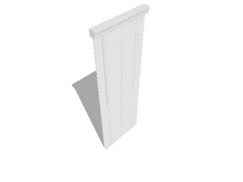 allen + roth Cordless Faux Wood 2in Slat Width 26.5in x 72in