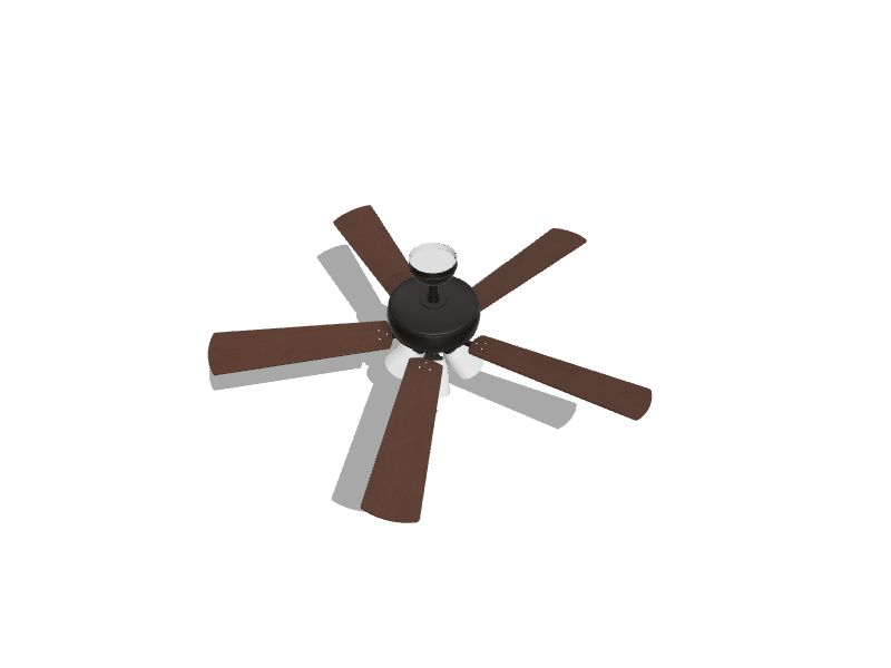 Harbor Breeze Grace Bay 52-in Bronze Indoor Downrod or Flush Mount Ceiling Fan with Light (5-Blade) in the Ceiling Fans... 