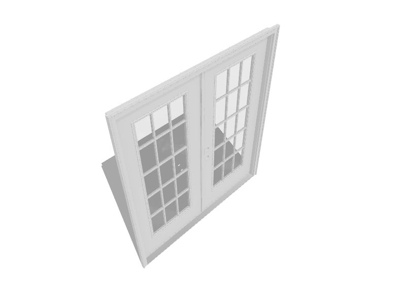 JELD-WEN 72-in x 80-in Low-e External Grilles Primed Steel French  Right-Hand Outswing Double Patio Door in the Patio Doors department at