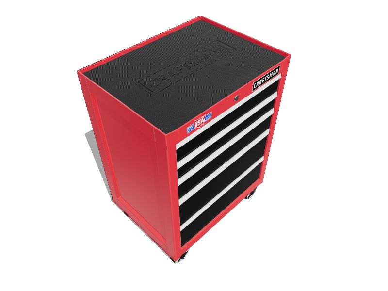 CRAFTSMAN 2000 Series 26.5 in W x 34 in H 5 Drawer Steel Rolling