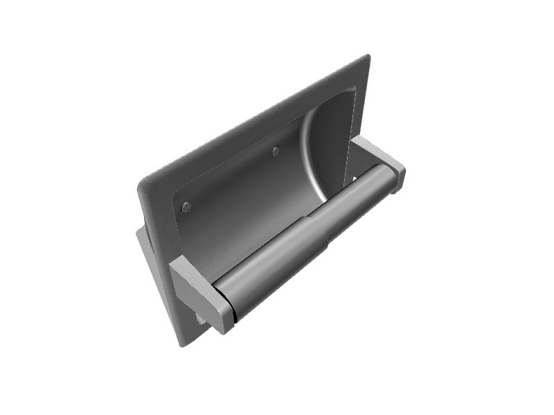 Project Source Seton Brushed Nickel Recessed Spring-loaded Toilet Paper  Holder in the Toilet Paper Holders department at