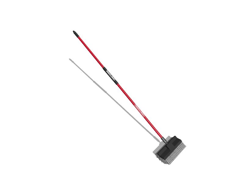 Craftsman 10-in Poly Fiber Soft Deck Brush in Red | CMXMLBA7310A