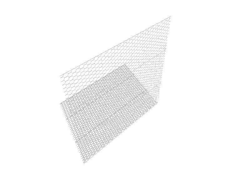 Resinet PN36 - 3' x 50' Plastic Chicken Wire Fence - 1/2 x 1/2 Silver Mesh