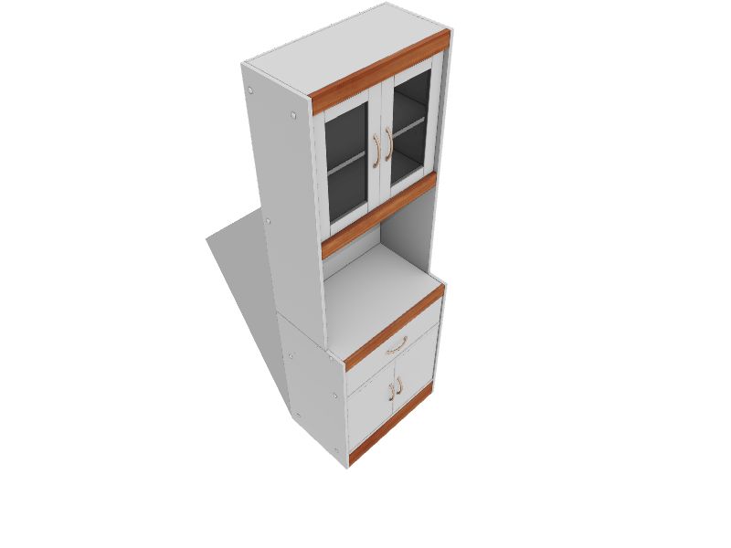 Baxton Studio Laurana Contemporary Modern White Kitchen Hutch in