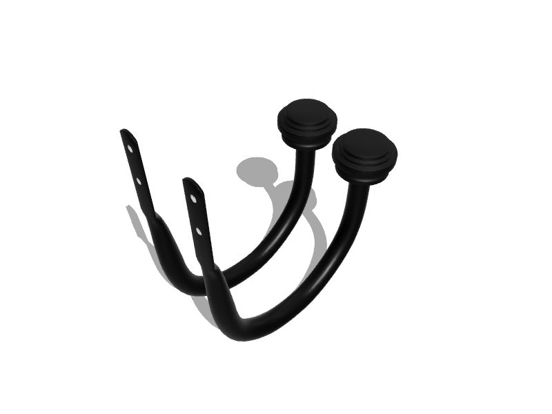 allen + roth 2Pack 6in Gunmetal Curtain Holdbacks in the Curtain Tiebacks & Holdbacks