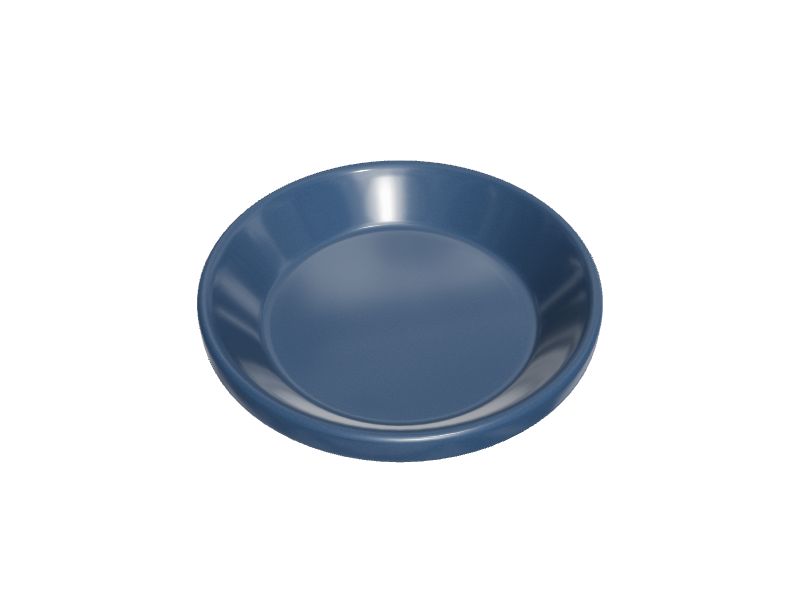 Garden Treasures 4.53in Blue Ceramic Plant Saucer in the Plant Saucers