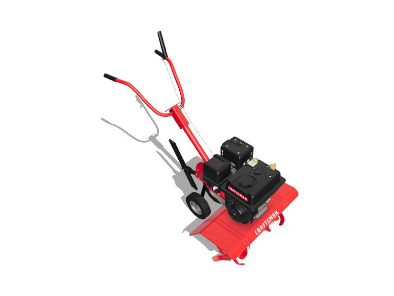 CRAFTSMAN 208cc 24in FrontTine Forwardrotating Tiller (CARB) in the