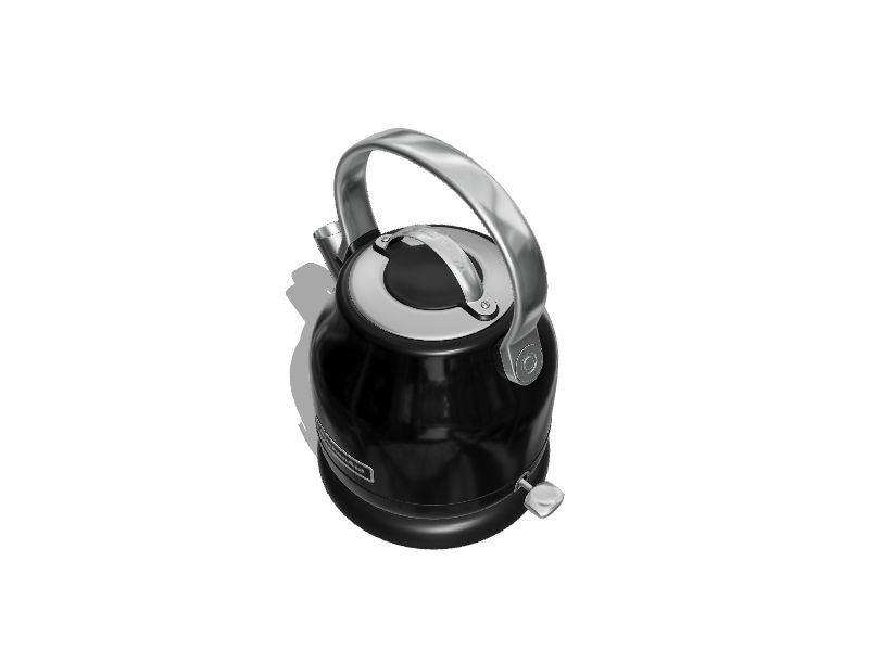 KitchenAid Onyx Black 5-Cup Corded Manual Electric Kettle at