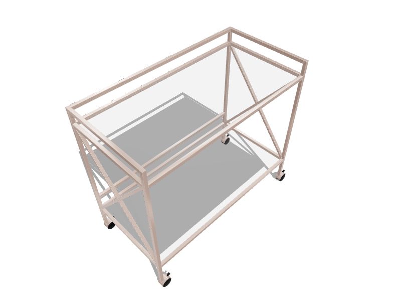 Boston Loft Furnishings Gold Metal Base with Mirror Glass Top Kitchen Cart (23.25-in x 38.75-in x 32.25-in) Boston Loft Furnishings Gold Metal Base with Mirror Glass Top Kitchen Cart (23.25-in x 38.75-in x 32.25-in)