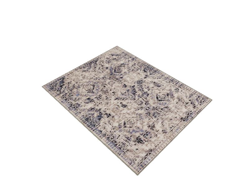 Scott Living Eastway 8 x 10 Blue Indoor Geometric Farmhouse/Cottage Area Rug in the Rugs