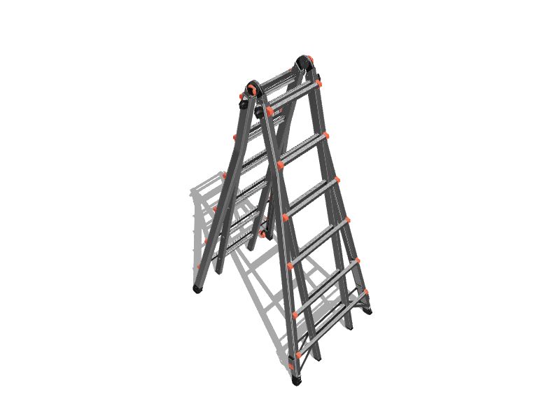 Little Giant Ladders Leveler M26 with Leg Levelers 26-ft Reach Type 1aa-  375-lb Load Capacity Telescoping Multi-Position Ladder in the  Multi-Position Ladders department at