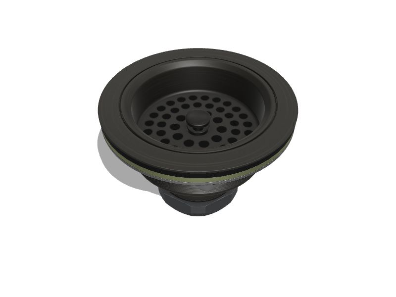 KOHLER Duostrainer 3.5-in Vibrant Stainless Brass Strainer in the