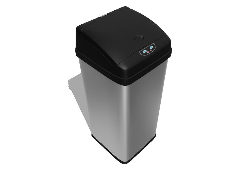 Trash Cans - 13 Gallon Extra-Wide Stainless Steel Automatic Sensor  Touchless Trash Can by iTouchless