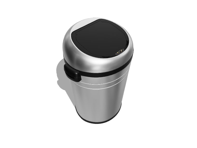 iTouchless - 23-Gal. Touchless Trash Can - Stainless-Steel