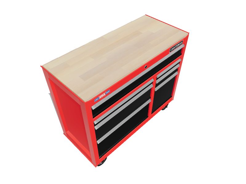 CRAFTSMAN 2000 Series 41 in W x 35 in H 7 Drawer Steel Rolling