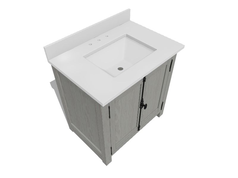 Bellaterra Home LV0100-GYA Single Vanity- Cab only 30-in Gray Ash Bellaterra Home LV0100-GYA Single Vanity- Cab only 30-in Gray Ash