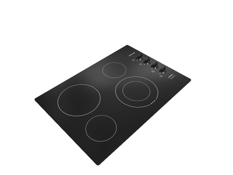 Frigidaire 30-in 4 Elements Smooth Surface (Radiant) Black