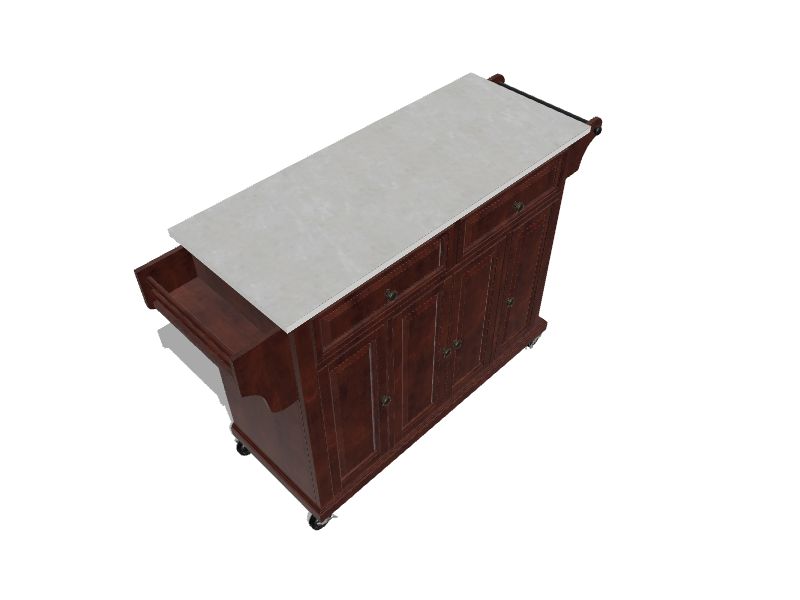 Crosley Furniture Brown Composite Base with Stainless Steel Metal Top Kitchen Island (18-in x 52-in x 36-in) Crosley Furniture Brown Composite Base with Stainless Steel Metal Top Kitchen Island (18-in x 52-in x 36-in)