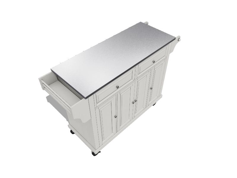 Crosley Furniture Black Composite Base with Composite Wood Top Kitchen Island (18-in x 52-in x 36-in) Crosley Furniture Black Composite Base with Composite Wood Top Kitchen Island (18-in x 52-in x 36-in)