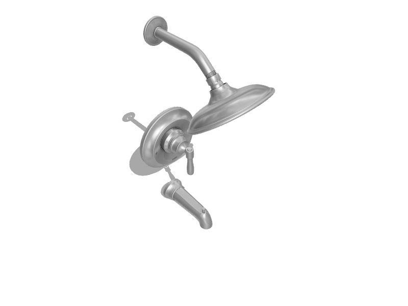 Moen Halle Spot Resist Brushed Nickel Posi-Temp Tub and Shower