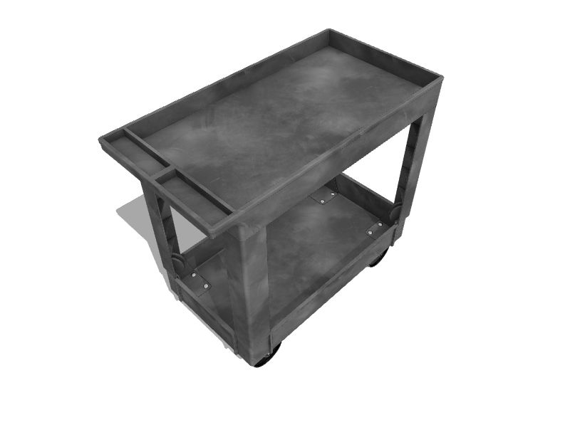 Quantum Storage Systems 32.5in Shelf Utility Cart at