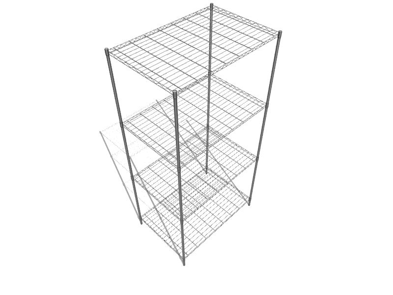 Wire Shelving Unit, 24 x 36 w/Pull-Out Shelves - QC Storage