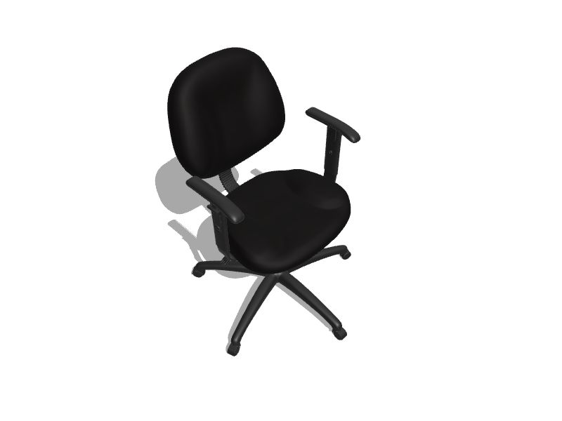 Boss Office Products Black Contemporary Ergonomic Adjustable Height Swivel  Upholstered Task Chair in the Office Chairs department at